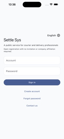 Settle Sys iPhone screenshot