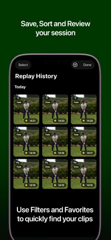 SwingSnap iPhone screenshot