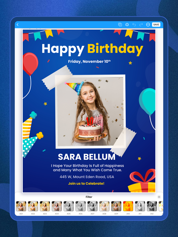 Poster Maker, Flyer Maker iPad screenshot 5 - Graphics & Design app