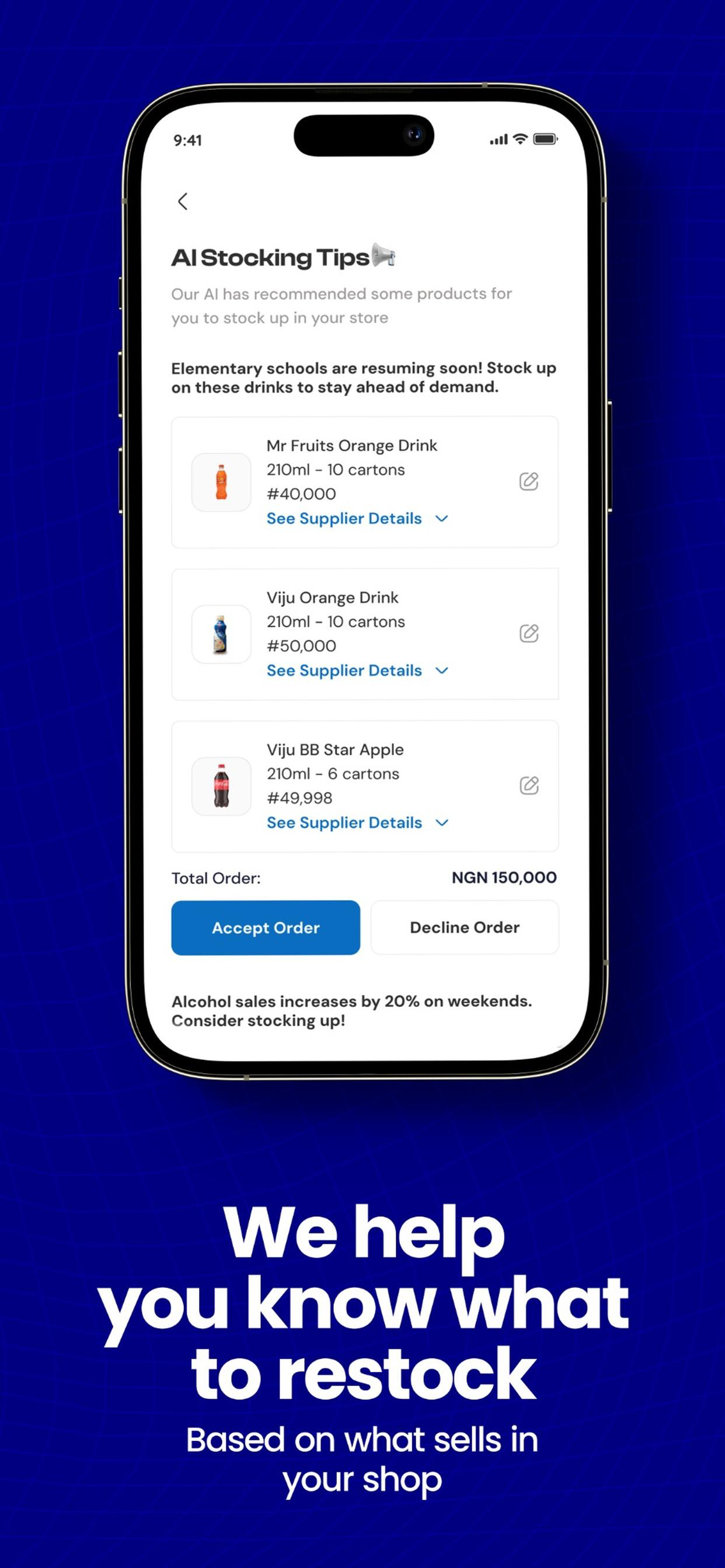 Vendcliq app screenshot 3