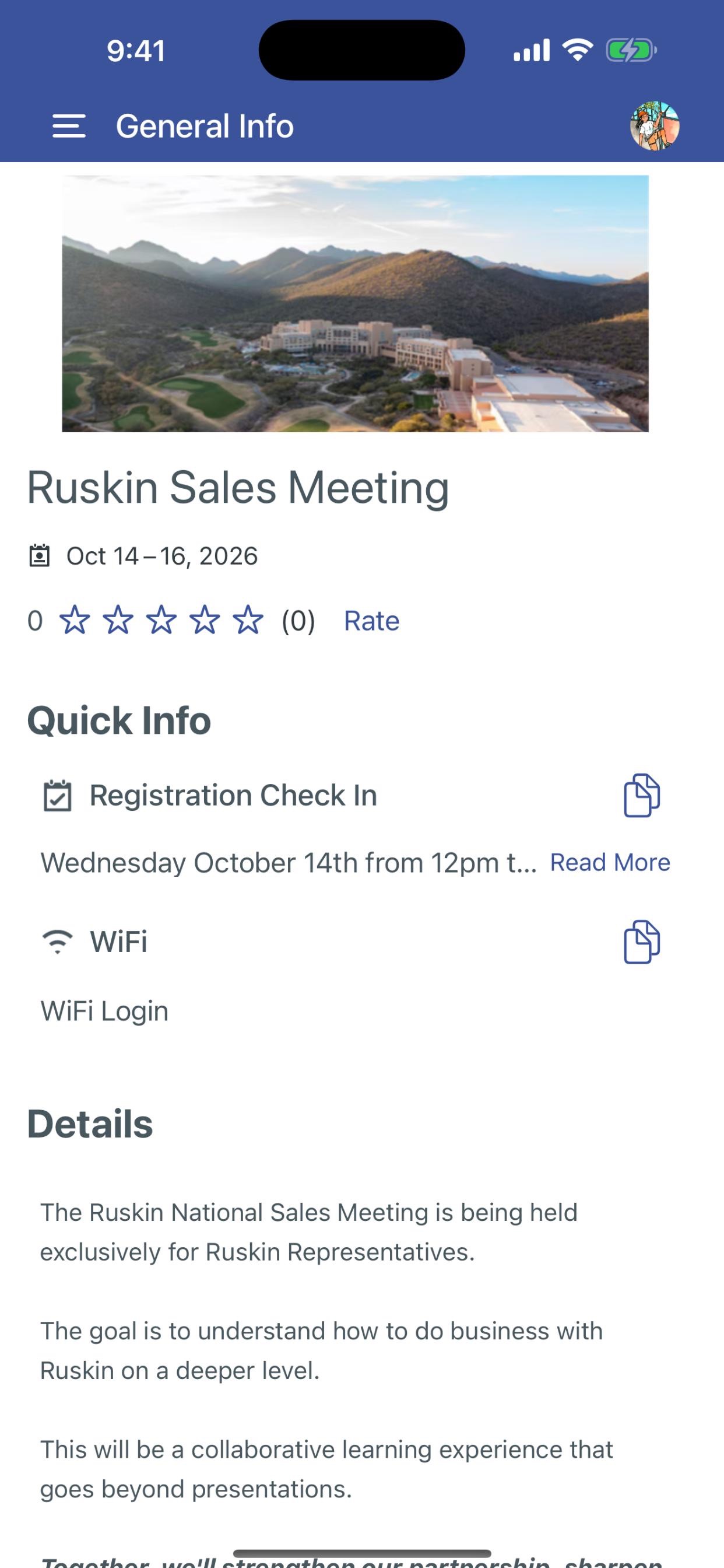 Screenshot 2 of Ruskin Events