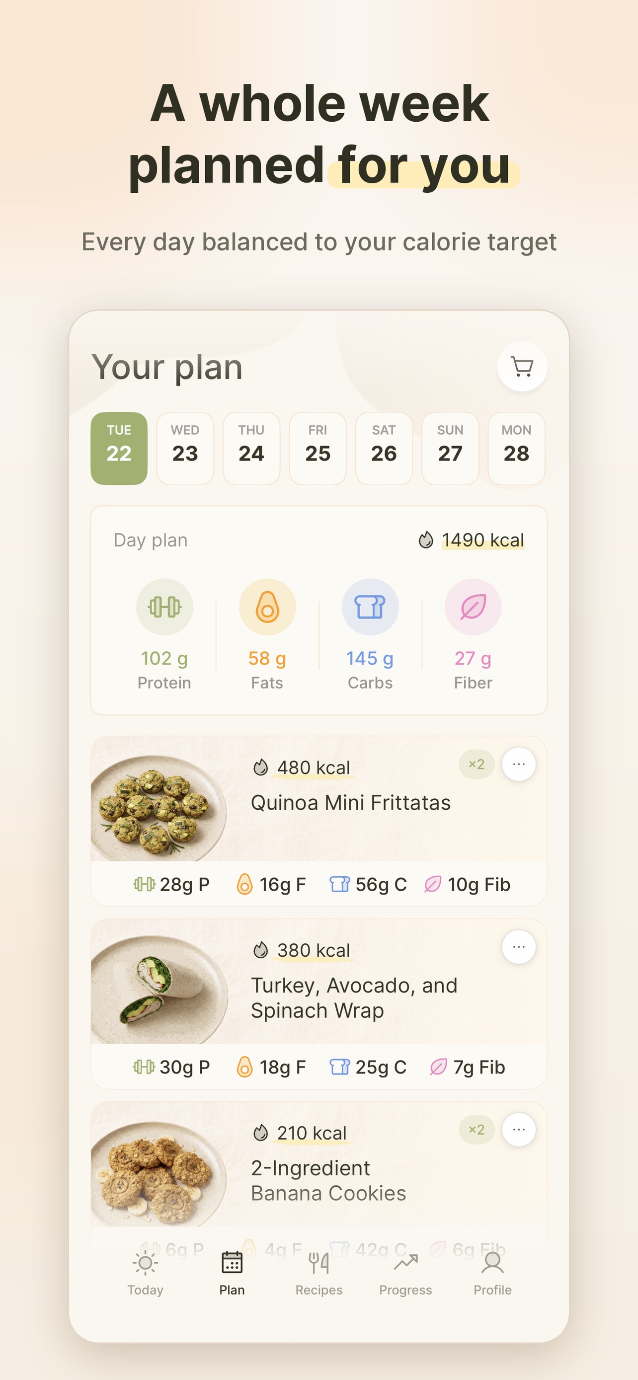 Screenshot 4 of Protty: Meal Plan & Calories