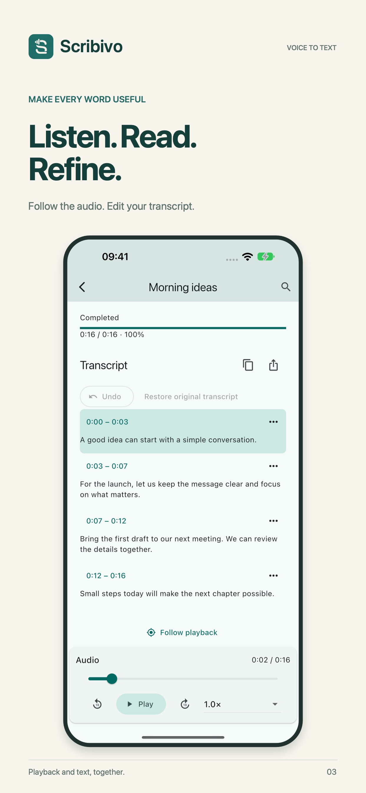 Screenshot 3 of Scribivo: Voice to Text