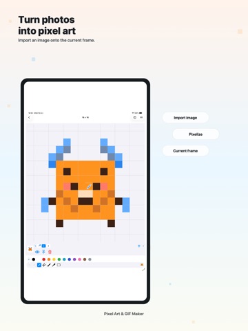 Pixel Art & GIF Maker iPad screenshot