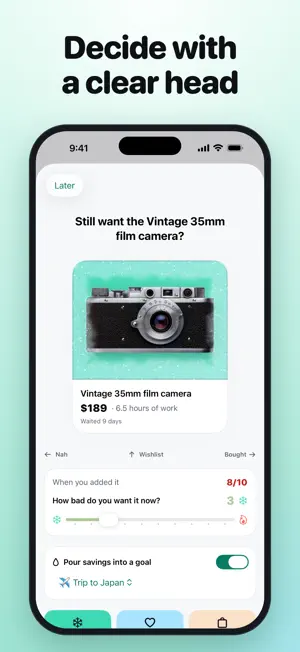Wishfreeze: Stop Impulse Buys screenshot 2