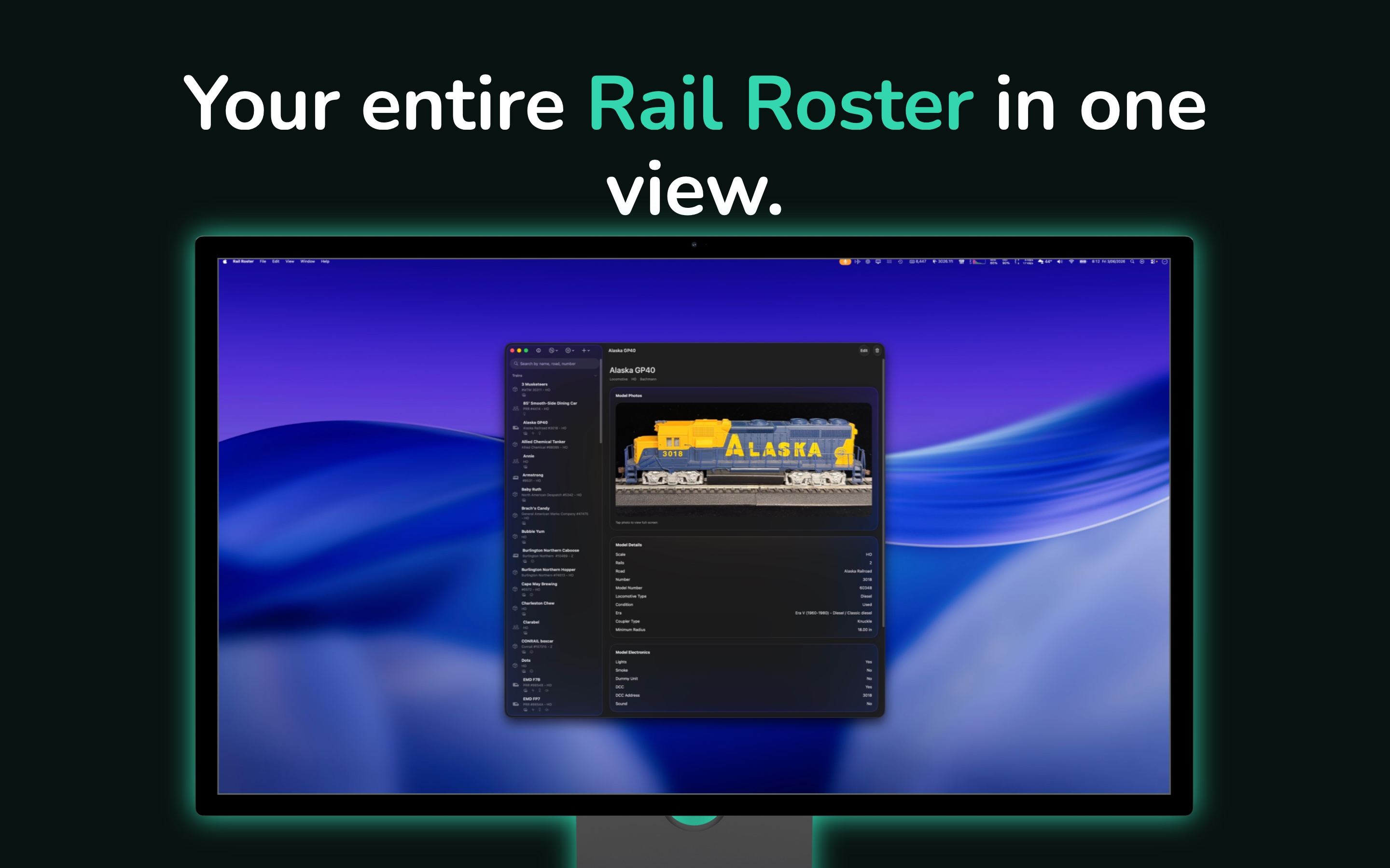 Rail Roster - Tracker