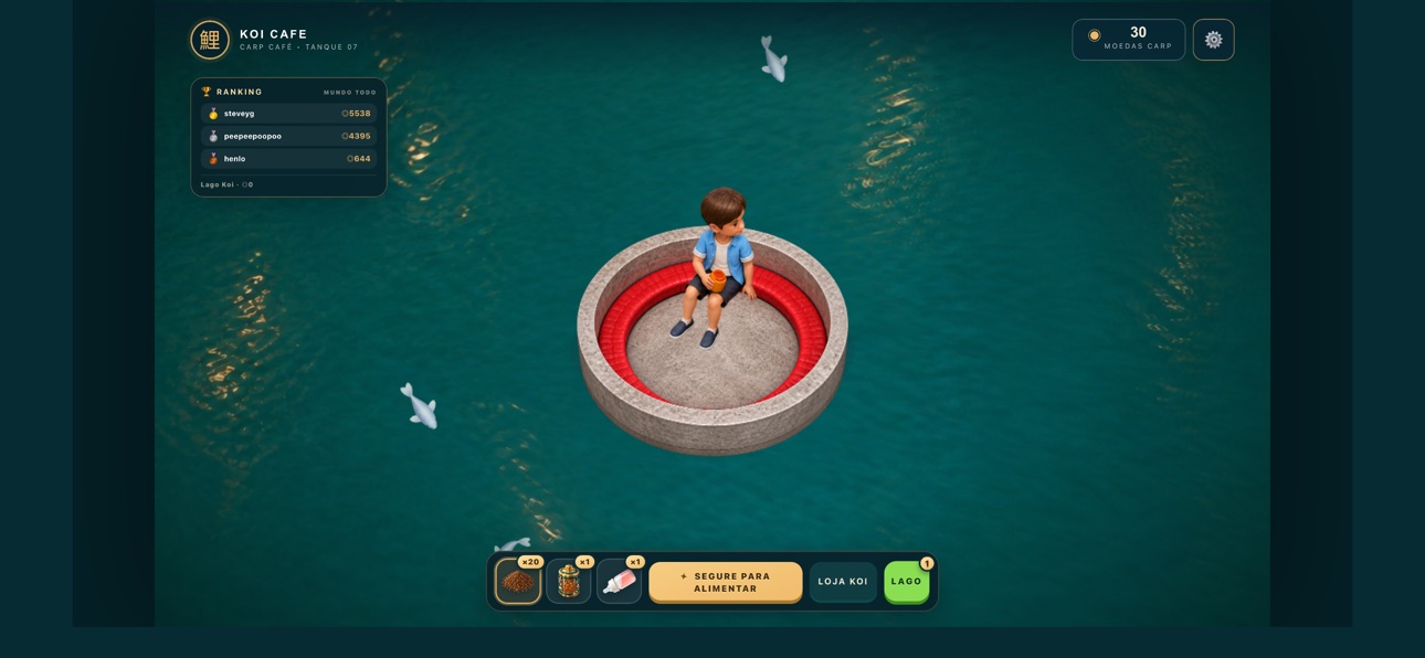 Screenshot 1 of Koi Cafe: Pond