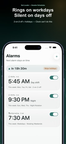 OnDot Alarm: Shift & Holiday Screenshot 1 of 5