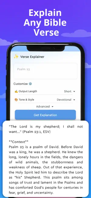 Bible Verse Explainer AI screenshot 2