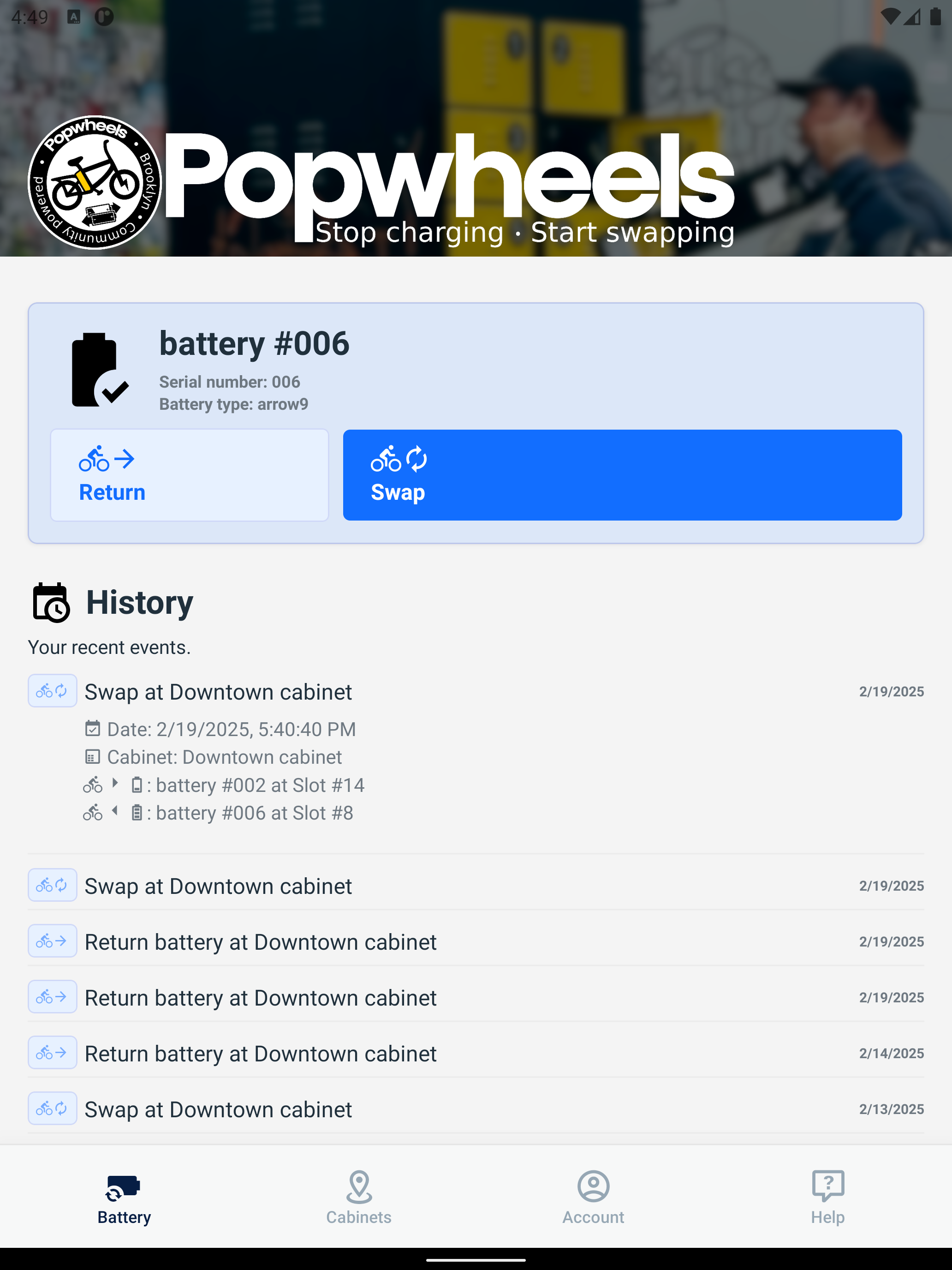PopWheels Battery Swap