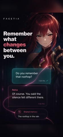 Facetia: AI Character Chat Screenshot 2 of 5