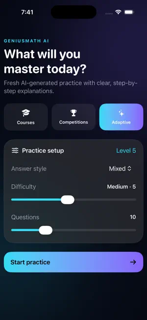 GeniusMath AI screenshot 3