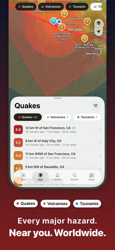 QuakeMate: Earthquake Alert screenshot 1 of 9