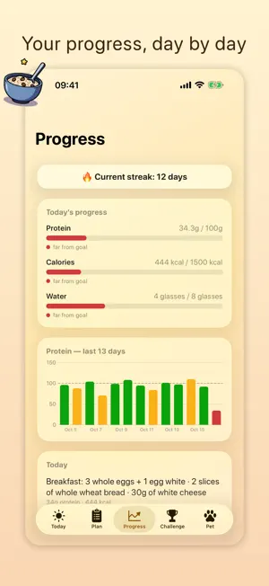 YolkHatch: Meal Plan Tracker screenshot 4