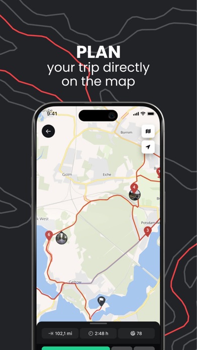 calimoto motorcycle navigation Screenshot