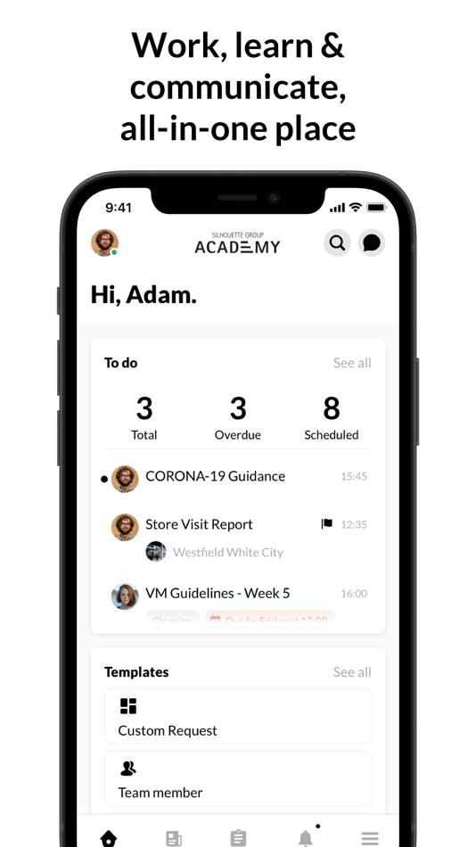 #1. Silhouette Group Academy (iOS) Bởi: YOOBIC