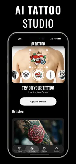 Capture d'écran de Tattoo Design sur iPhone 6
