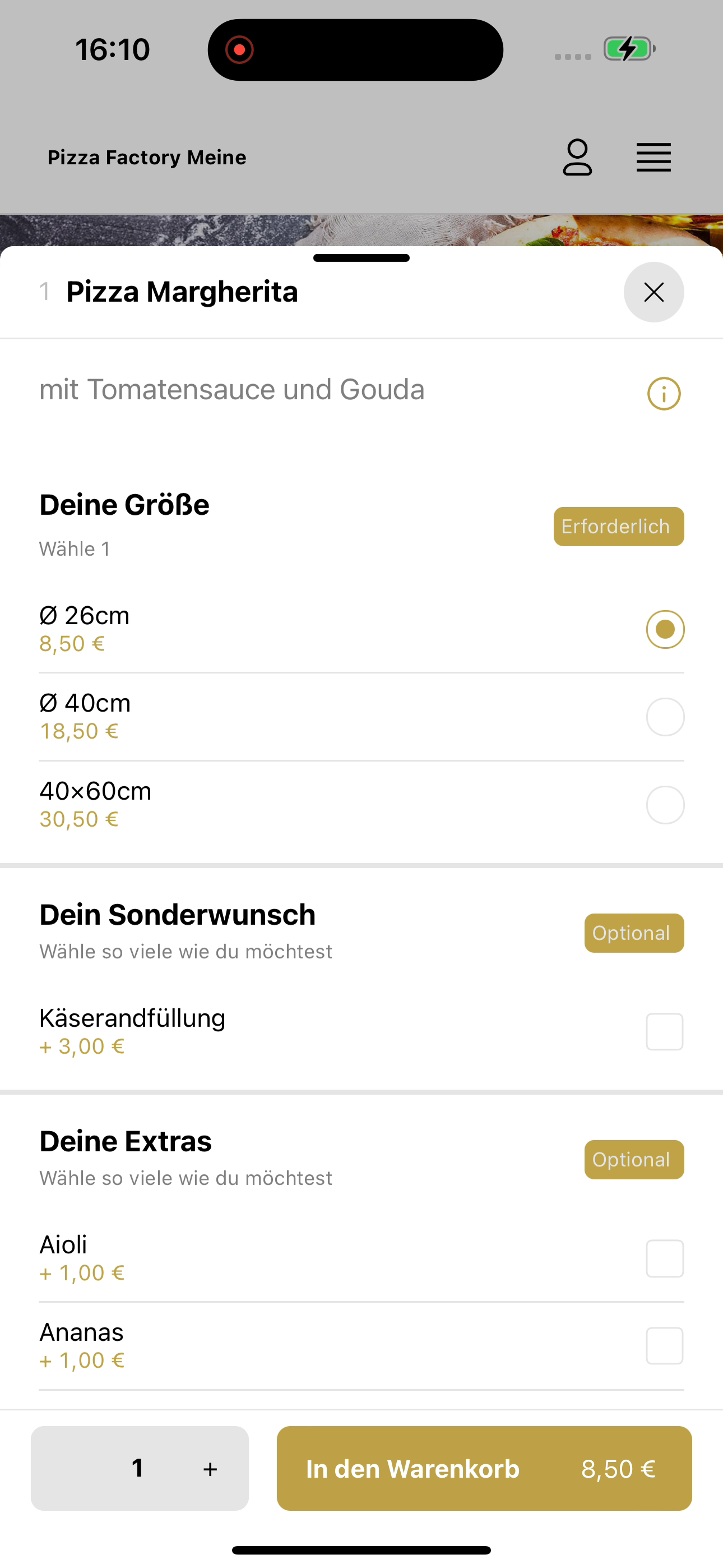 Pizza Factory Meine screenshot 8