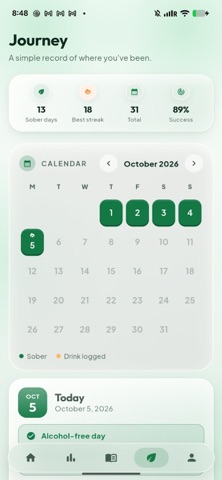 SoberX: Quit Alcohol Tracker iPhone screenshot