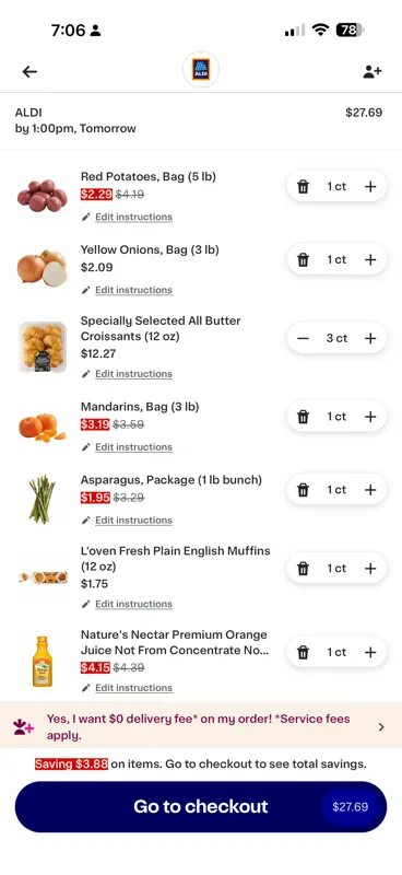 ALDI Grocery Pickup & Delivery screenshot 3 of 5