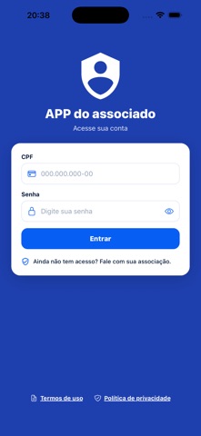 Aplicativo do associado pv screenshot
