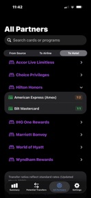 Reward Points Tracker screenshot