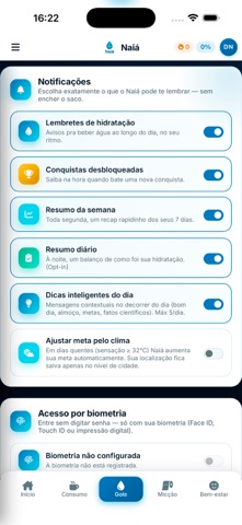 Naiá — Hidratação que entende screenshot