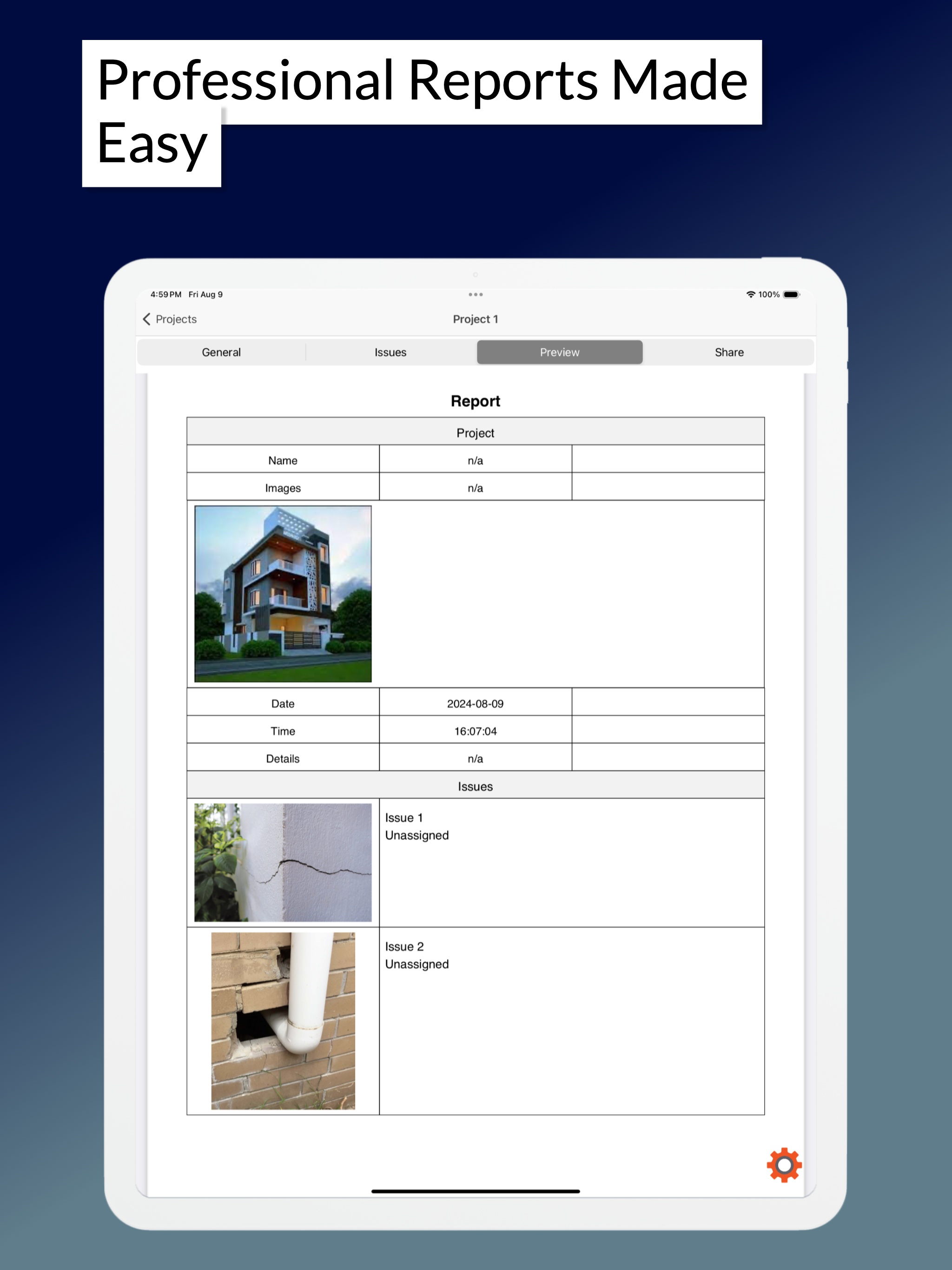 Site Audit - Punch, Snag Lists