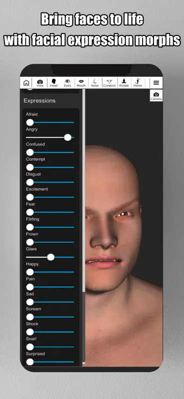 Face Model: 3D Head Reference screenshot 5 of 9