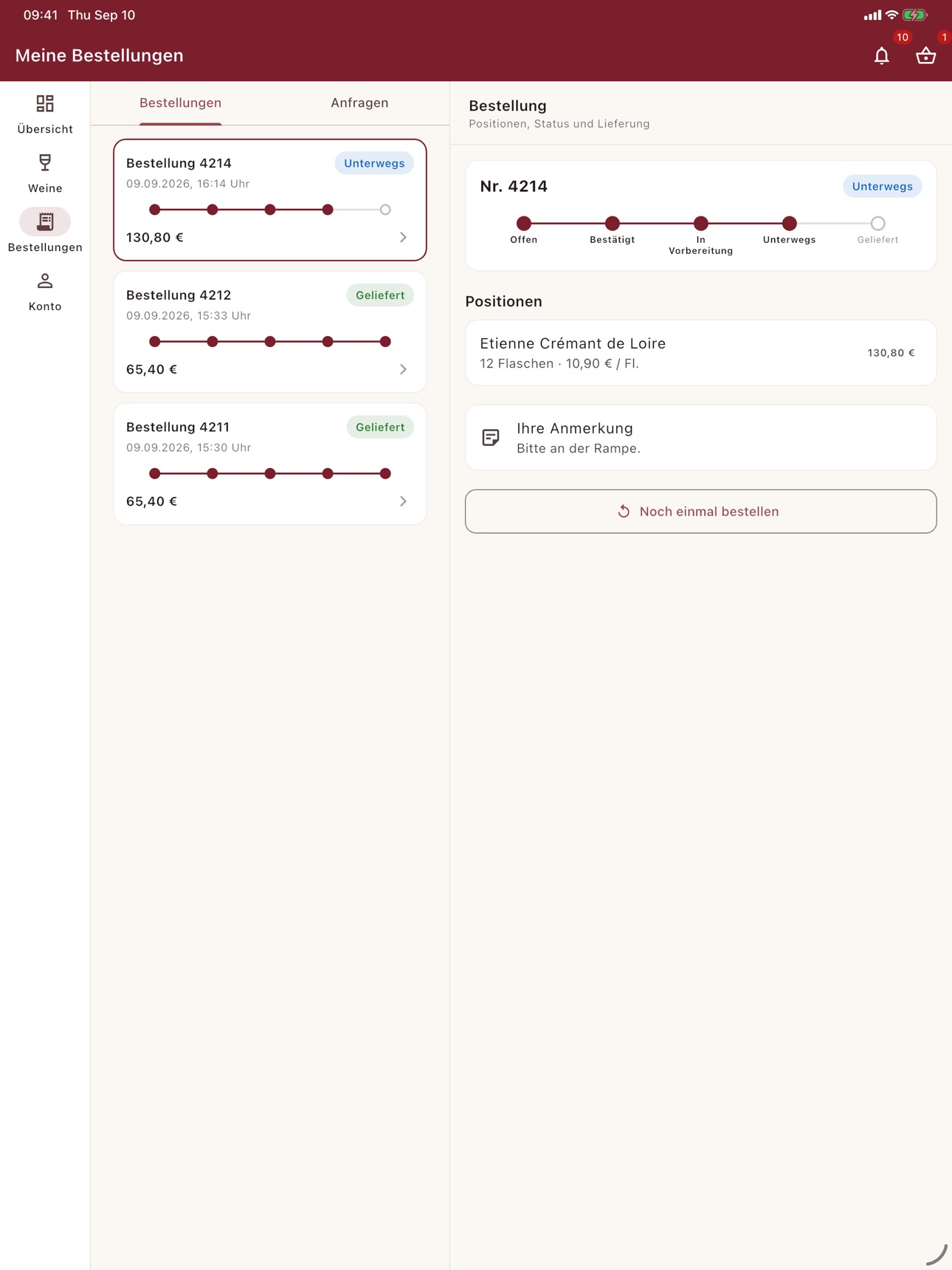 Screenshot 12 of WeinToSun Gastronomie