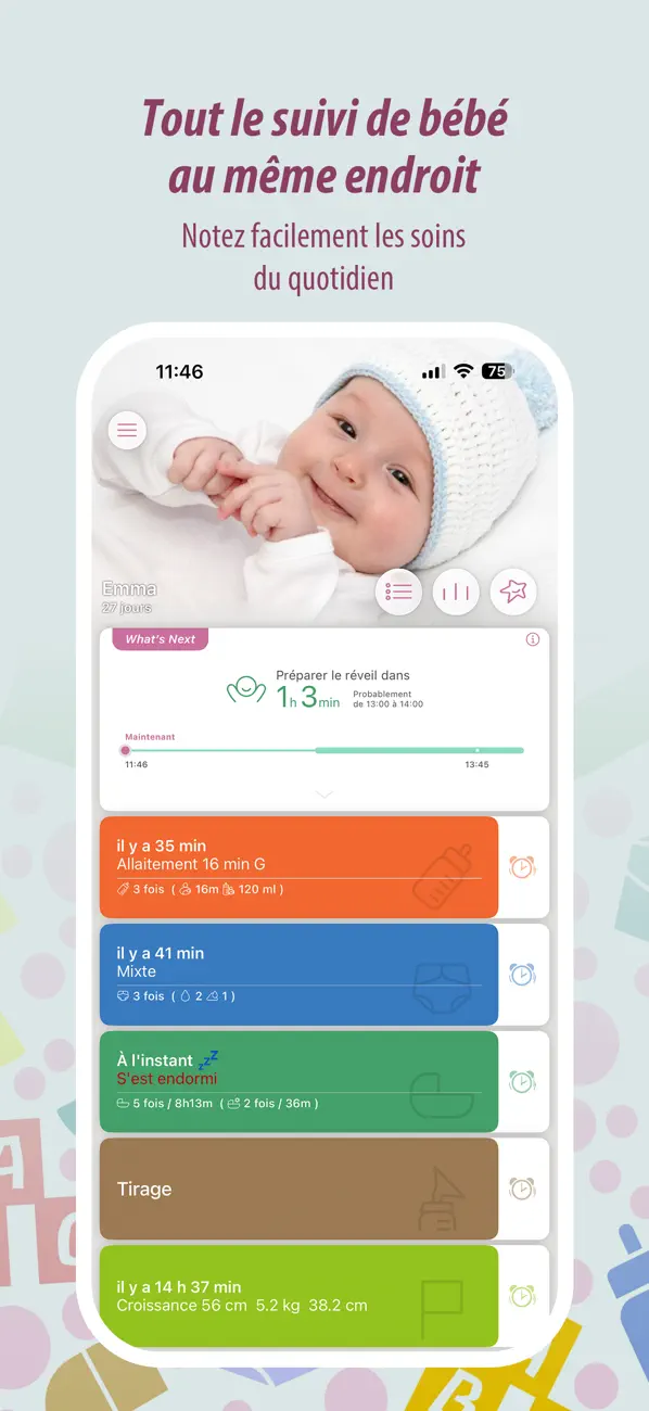 Screenshot #2 pour Baby Tracker - Suivi Bébé