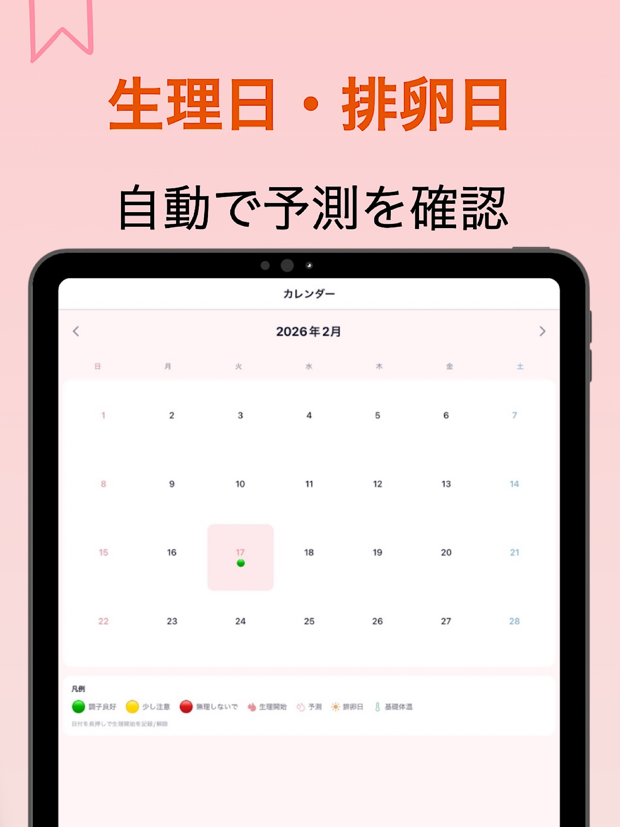 ルナログ | 生理管理・体調管理・妊活・基礎体温・更年期障害