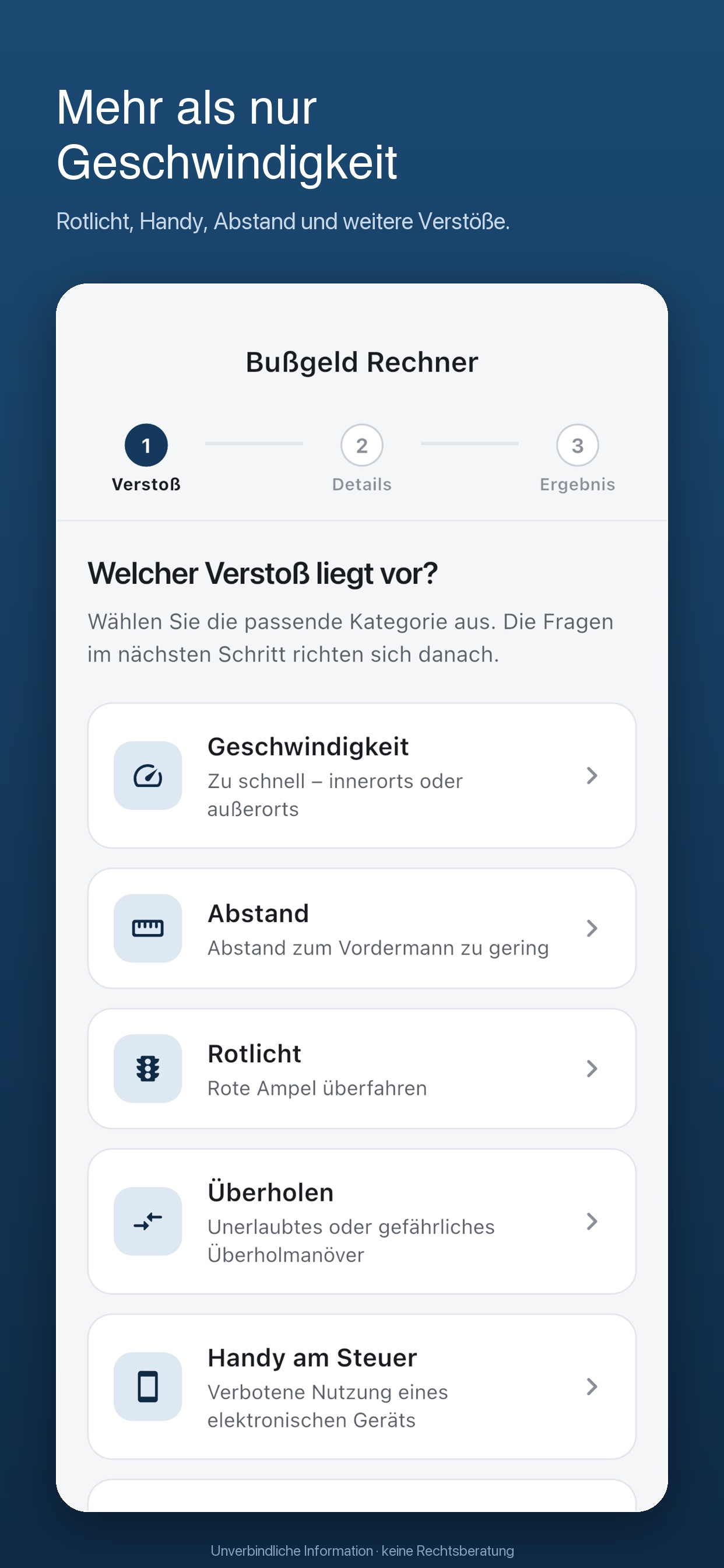 Screenshot 7 of Bußgeldrechner – Verkehr