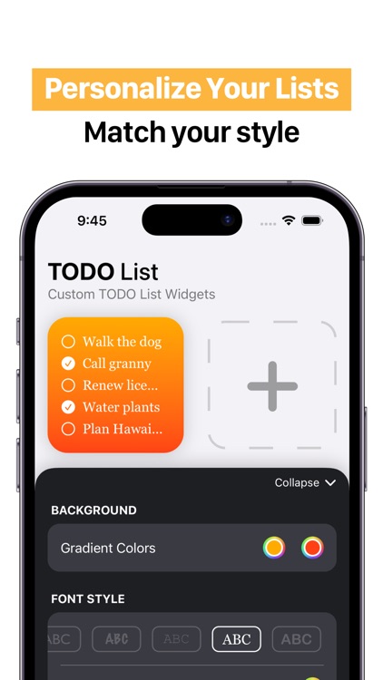 AnyDoto: Any Text To Do Widget