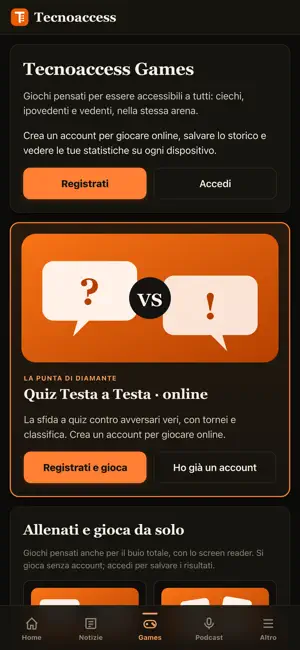 Tecnoaccess: notizie e giochi iPhone screenshot 2