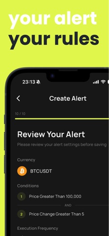 Bitike – Crypto Price Alerts iPhone screenshot