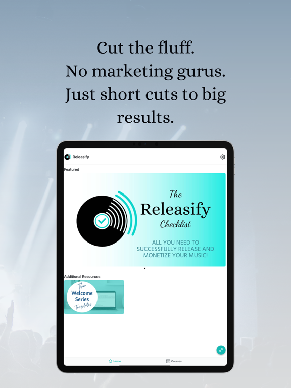 Releasify: Get Heard. iPad screenshot 3 - Music app
