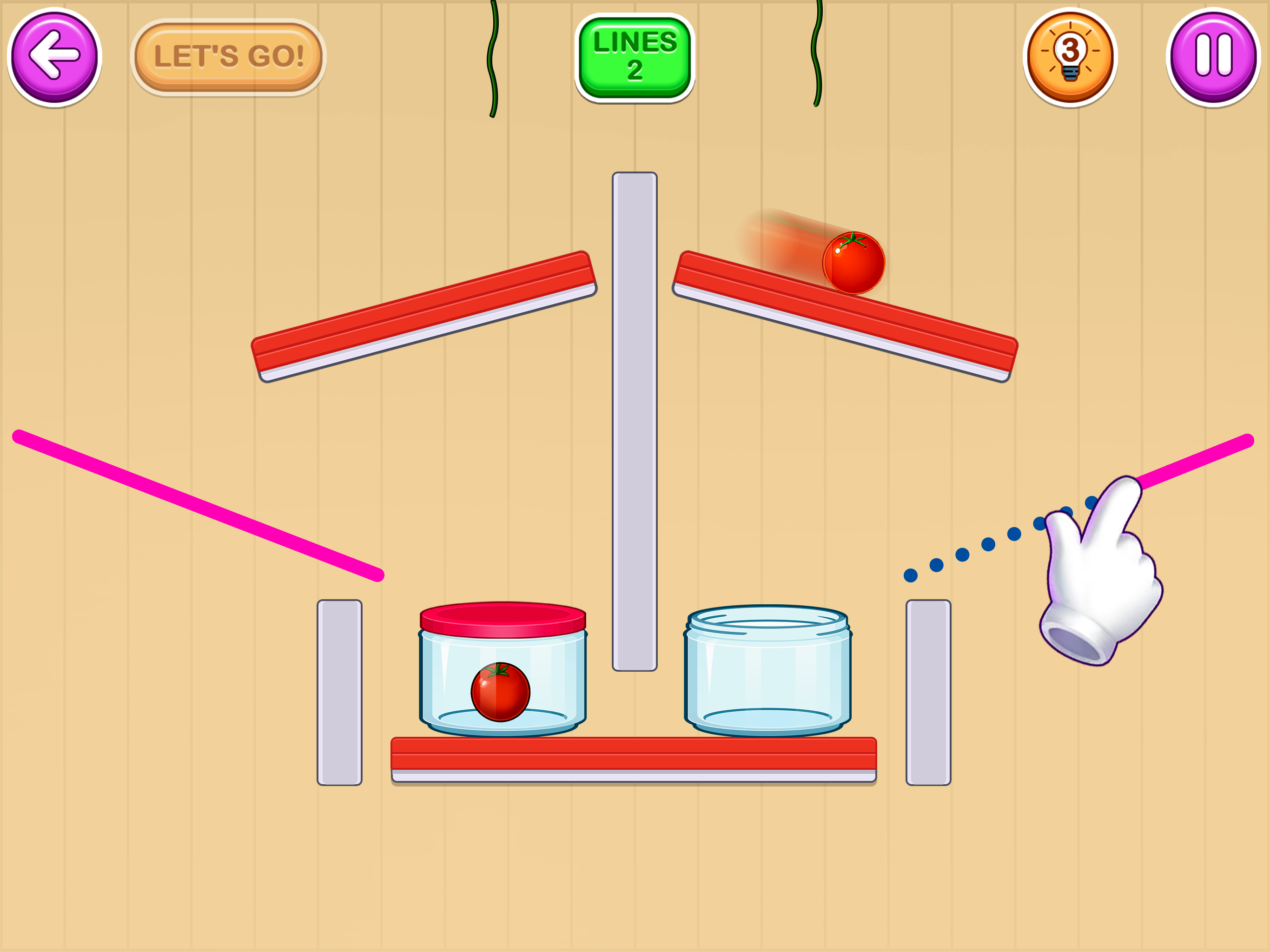 Draw the Lines - Fruit Drop