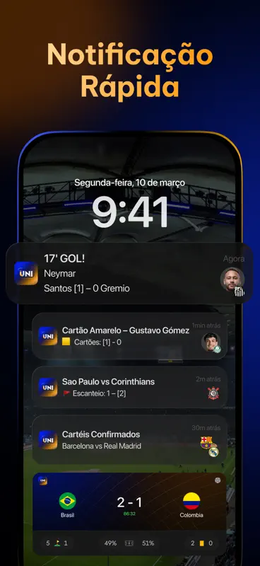 Uniscore - Placar Ao Vivo screenshot 8 of 8