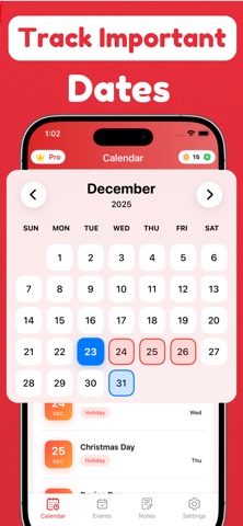 Indonesia holidays Calendar screenshot