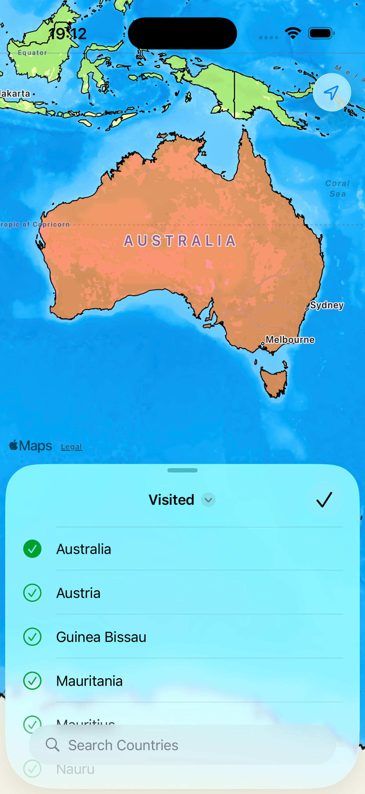 My Visited Countries screenshot 3