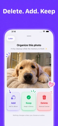 PhotoQuest: Photo Cleaner Game iPhone screenshot