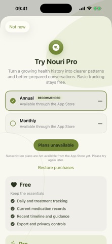 Nouri: Digestive Health iPhone screenshot