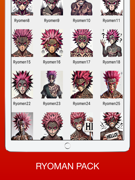 Screenshot #6 pour Sukuna Stickers - Cursed Emoji