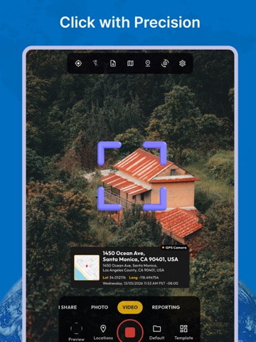 GPS Map Camera - Timestamp‎ iPad screenshot