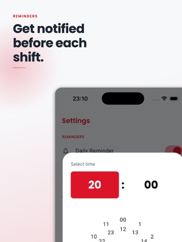 Firefighter Shift Calendar iPad screenshot