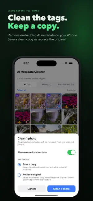TagWipe: AI Metadata Cleaner screenshot 3