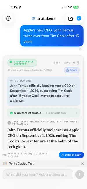 TruthLens: News Verifier screenshot 3