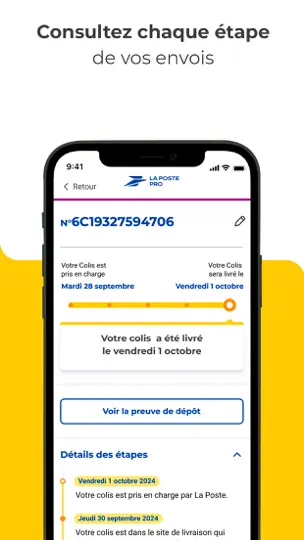 Capture d'écran de La Poste PRO – Envoi Et Suivi sur iPhone 4