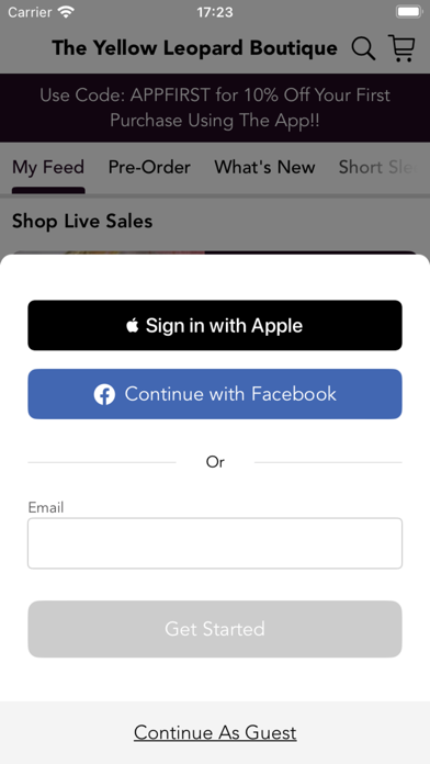 The Yellow Leopard Boutique Screenshot
